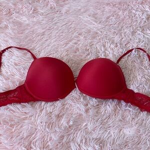 Fredericks of Hollywood size 34B red push-up bra